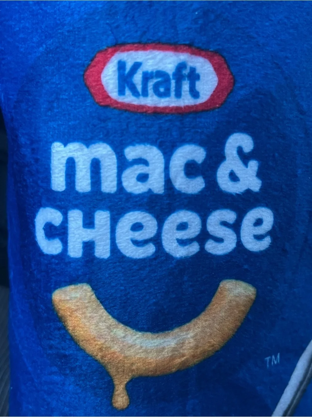Kraft Mac & Cheese Plush Dog Toy Squeaker Original Flavor NWT